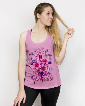 With God All Things Are Possible Women's All Over Print Shirt - Tytd2307251