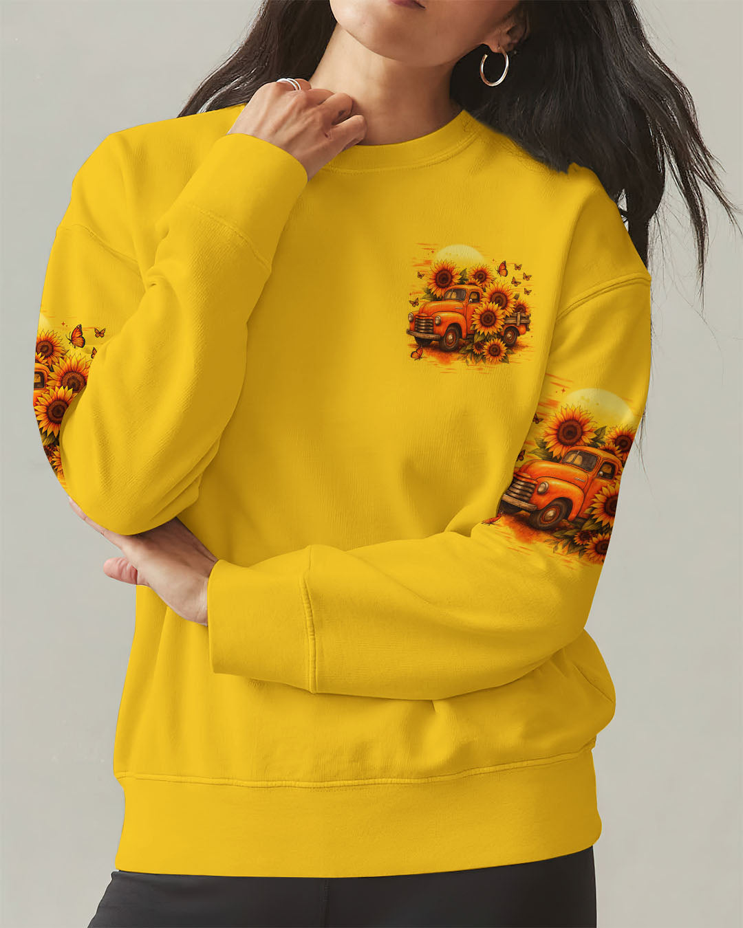 Jesus Take The Wheel Sunflower Women's All Over Print Shirt - Tytd2309252