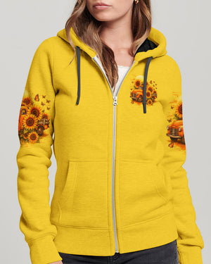 Jesus Take The Wheel Sunflower Women's All Over Print Shirt - Tytd2309252