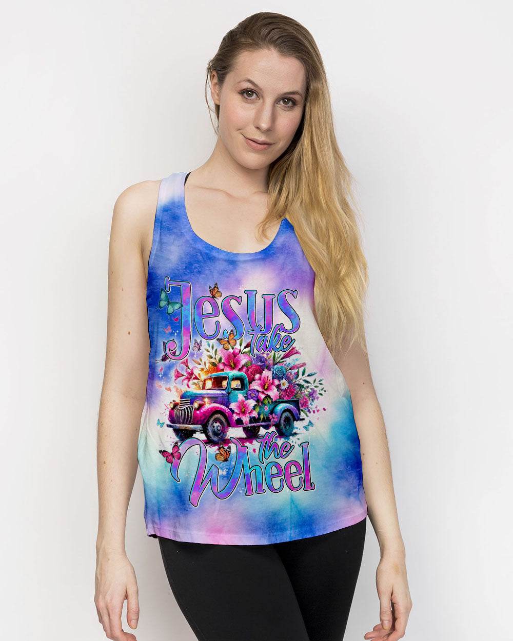 Jesus Take The Wheel Women's All Over Print Shirt - Tytd2407244