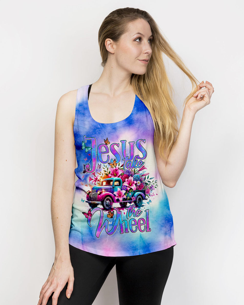 Jesus Take The Wheel Women's All Over Print Shirt - Tytd2407244