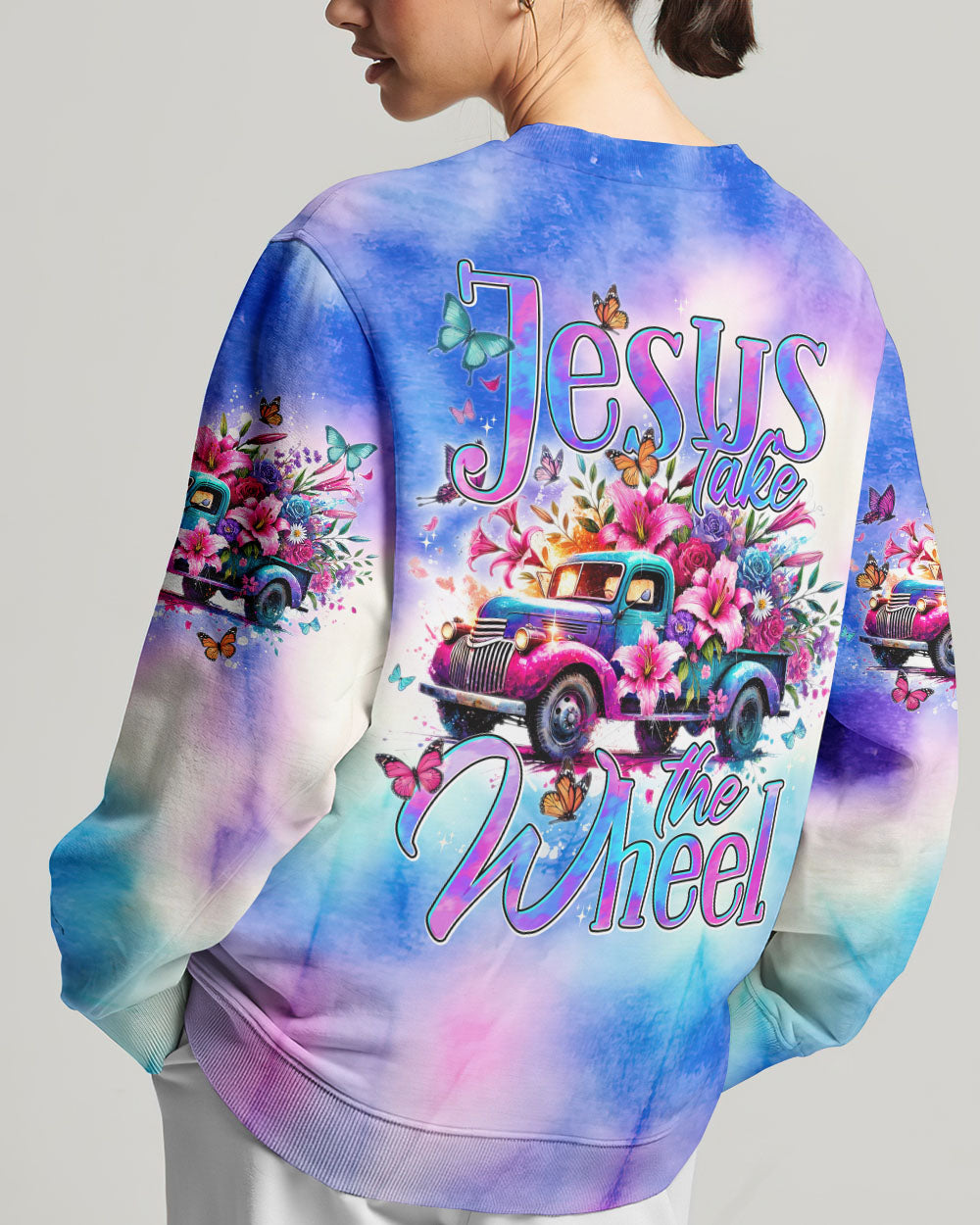 Jesus Take The Wheel Women's All Over Print Shirt - Tytd2407244