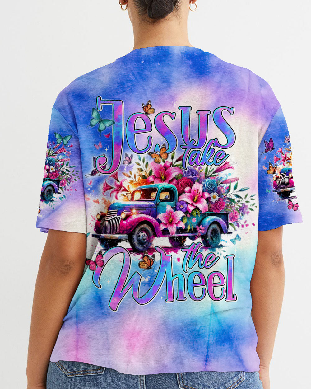 Jesus Take The Wheel Women's All Over Print Shirt - Tytd2407244