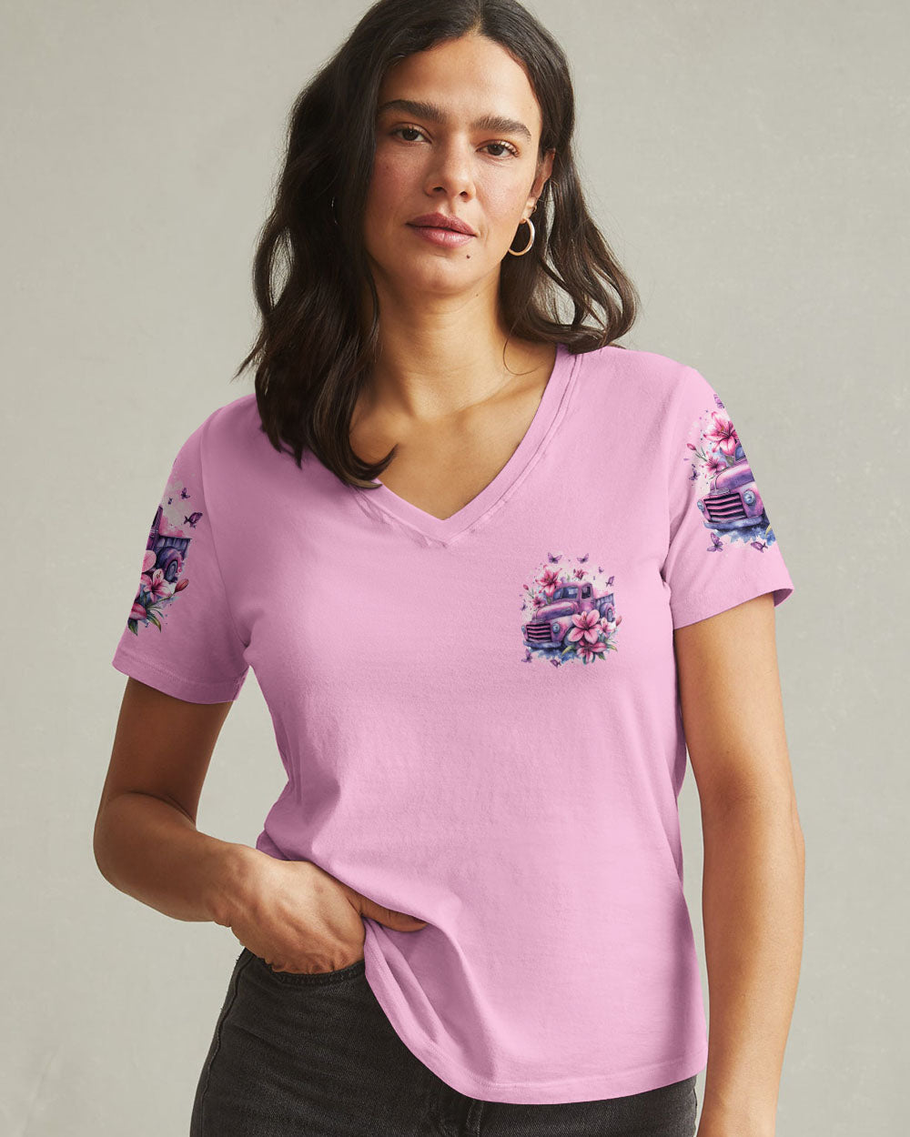 Jesus Take The Wheel Lilies Women's All Over Print Shirt - Tytd2509242