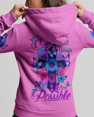 With God All Things Are Possible Women's All Over Print Shirt - Tytd2705251