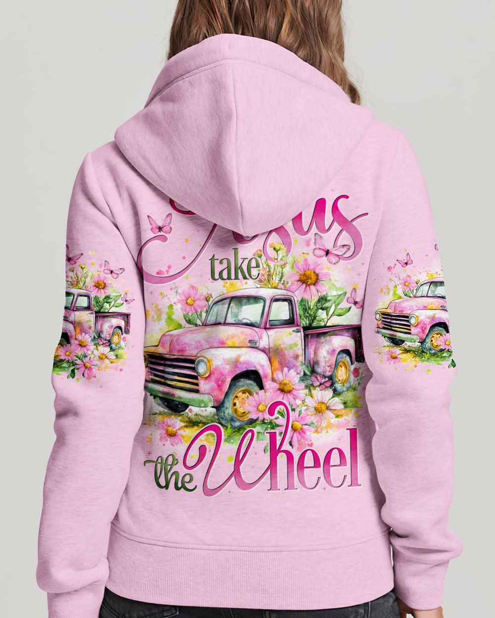 Jesus Take The Wheel Women's All Over Print Shirt - Tytd2802253