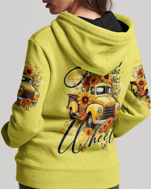 Jesus Take The Wheel Sunflowers Women's All Over Print Shirt - Tytd2911251