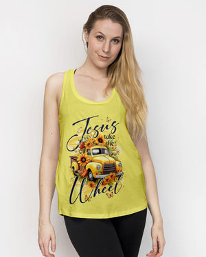 Jesus Take The Wheel Sunflowers Women's All Over Print Shirt - Tytd2911251