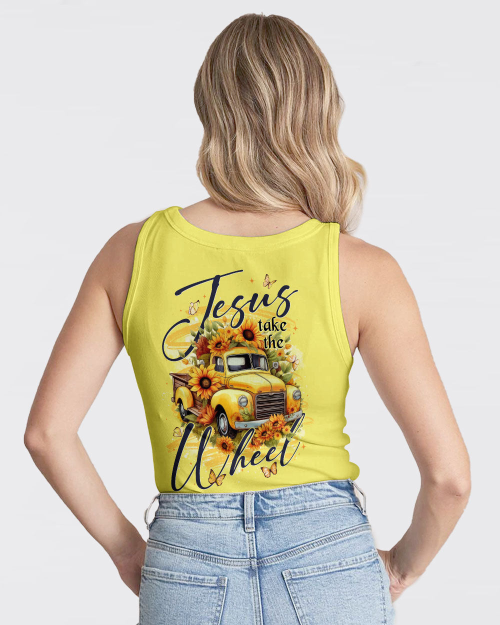 Jesus Take The Wheel Sunflowers Women's All Over Print Shirt - Tytd2911251