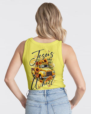 Jesus Take The Wheel Sunflowers Women's All Over Print Shirt - Tytd2911251
