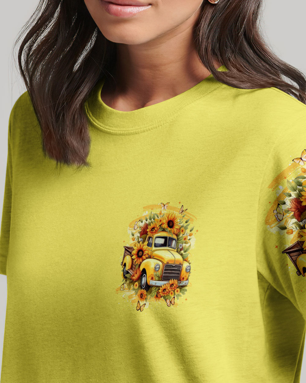 Jesus Take The Wheel Sunflowers Women's All Over Print Shirt - Tytd2911251
