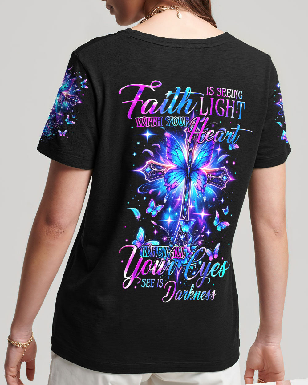 Faith Is Seeing Light Women's All Over Print Shirt - Tytm0103243