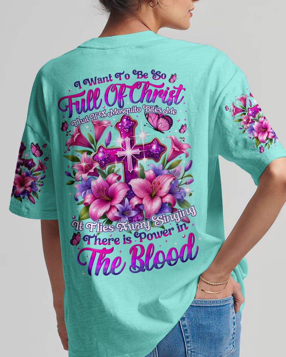 I Want To Be So Full Of Christ Women's All Over Print Shirt - Tytm0303253