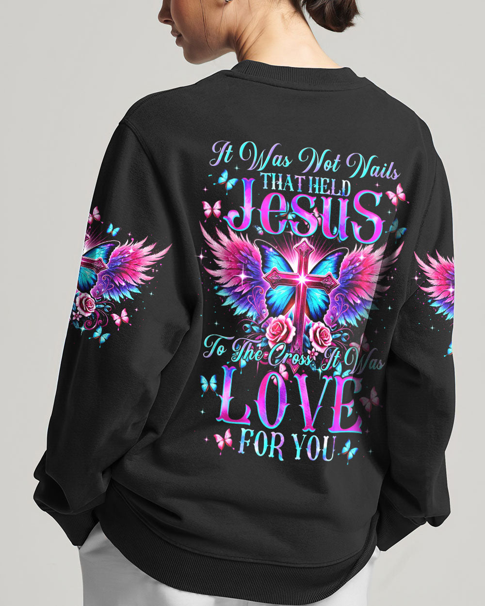 It Was Not Nails That Held Jesus To The Cross Women's All Over Print Shirt - Tytm0407244