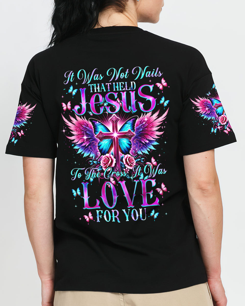 It Was Not Nails That Held Jesus To The Cross Women's All Over Print Shirt - Tytm0407244