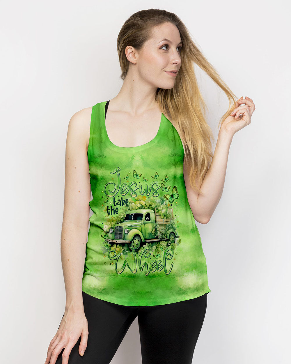 Jesus Take The Wheel Women's All Over Print Shirt - Tytm0501243