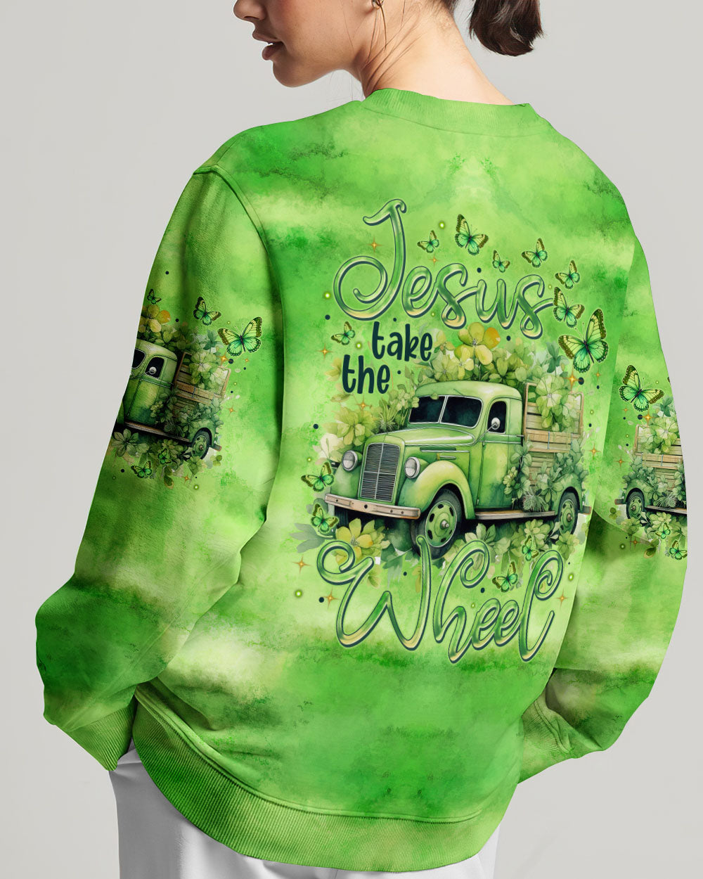 Jesus Take The Wheel Women's All Over Print Shirt - Tytm0501243
