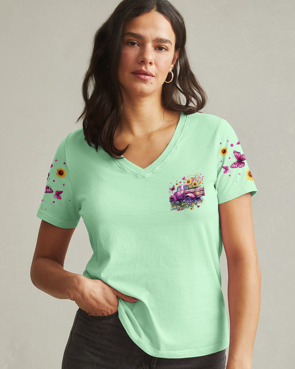 Jesus Take The Wheel Women's All Over Print Shirt - Tytm0502252