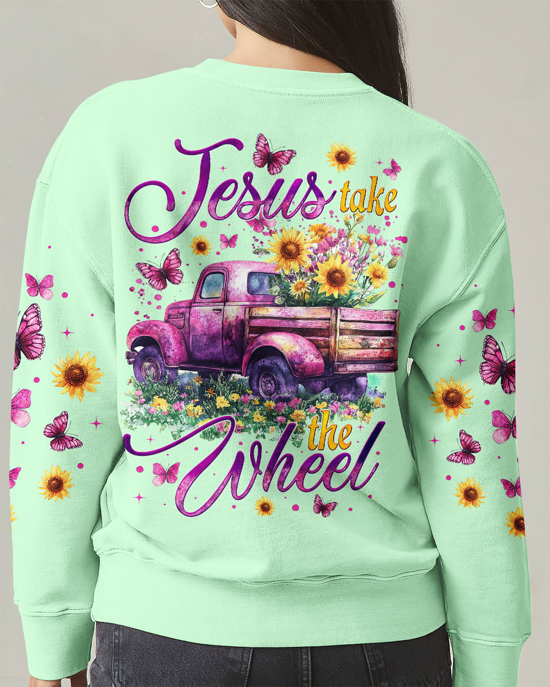 Jesus Take The Wheel Women's All Over Print Shirt - Tytm0502252