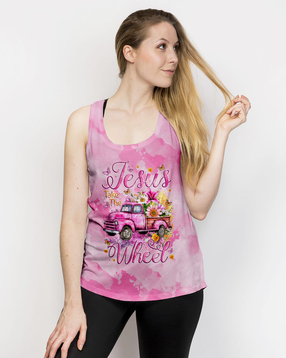 Jesus Take The Wheel Women's All Over Print Shirt - Tytm0509242