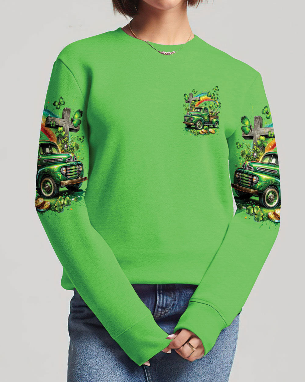 Jesus Take The Wheel Patrick's Day Women's All Over Print Shirt - Tytm0601241