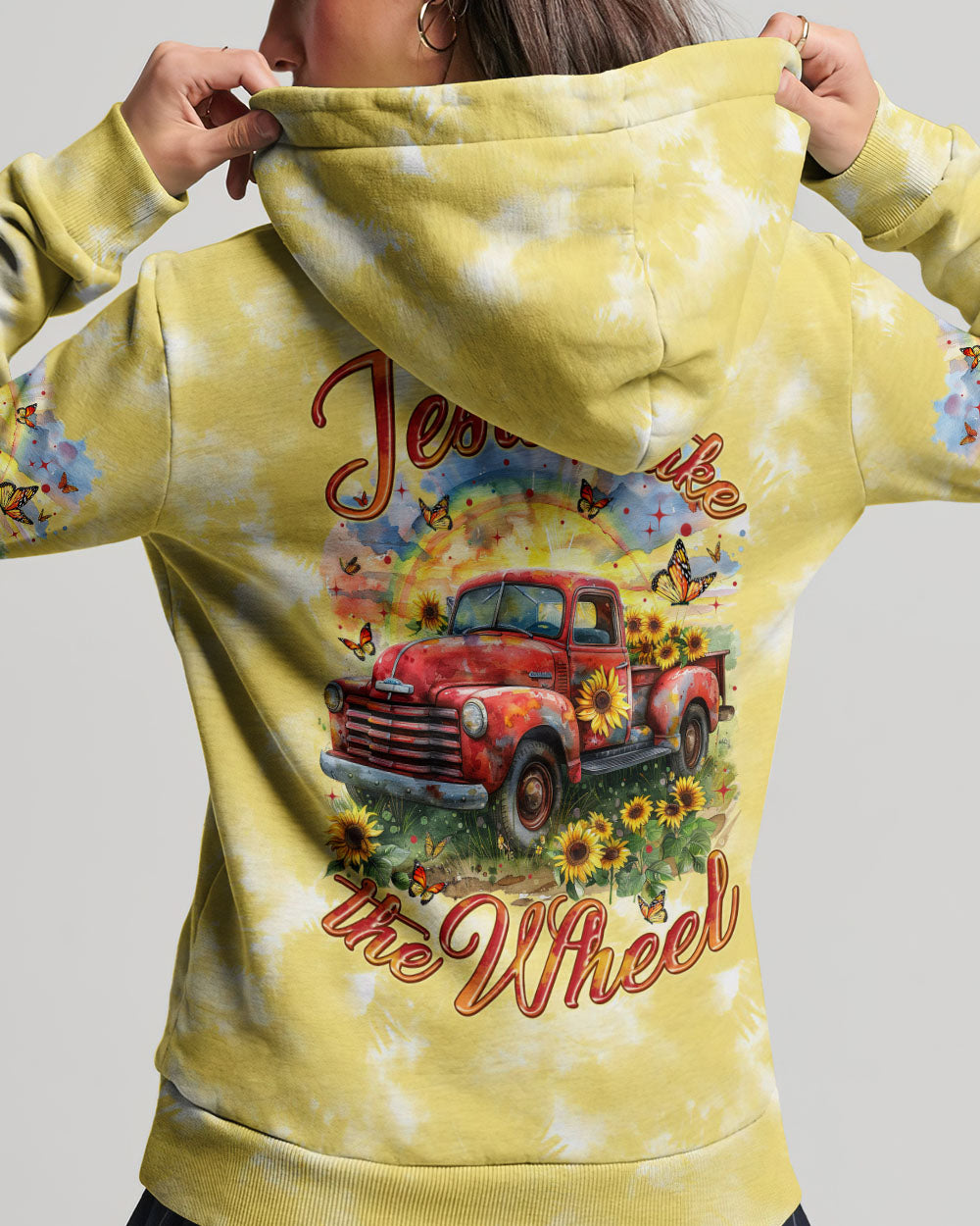 Jesus Take The Wheel Tie Dye Women's All Over Print Shirt - Tytm0603242