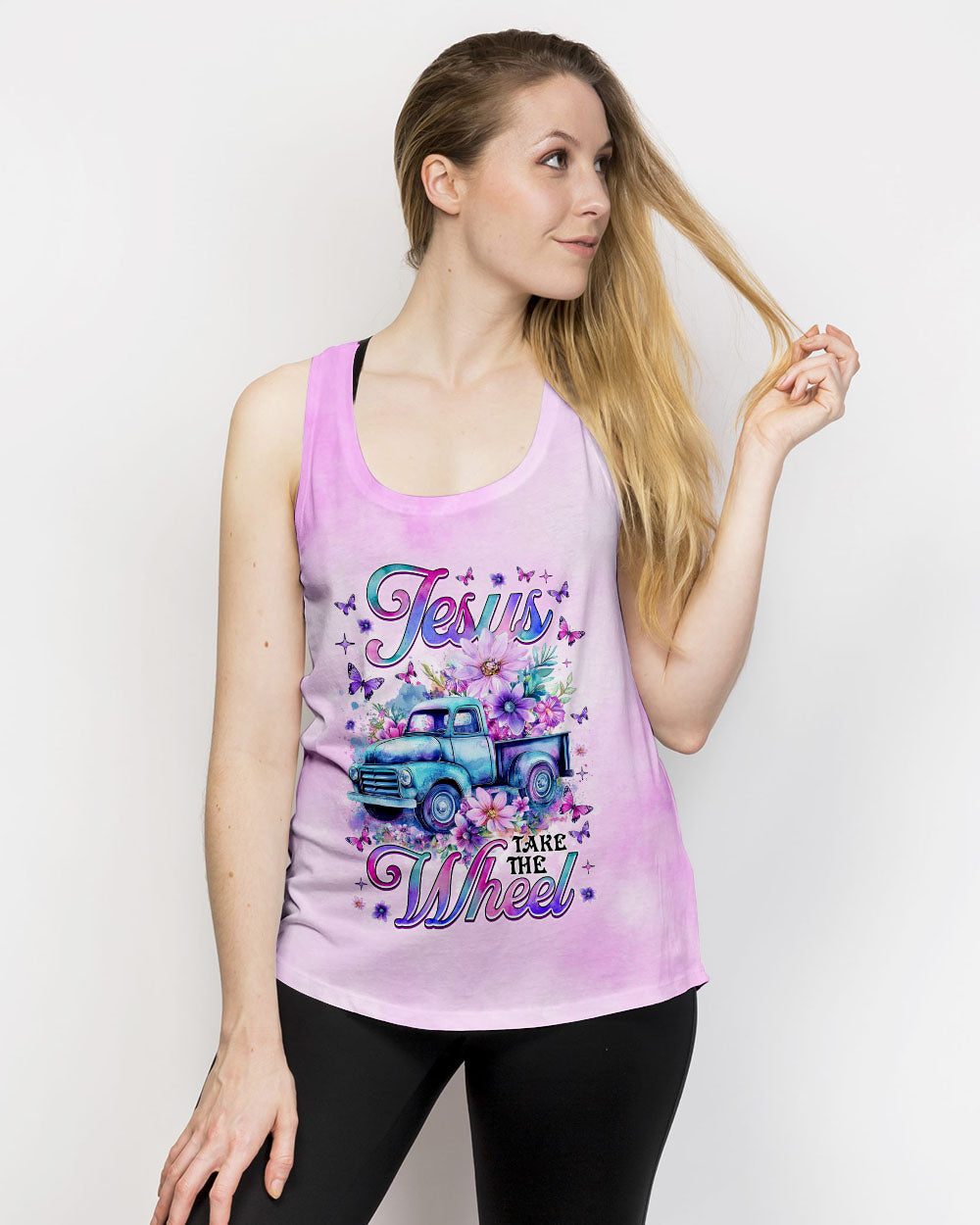 Jesus Take The Wheel Women's All Over Print Shirt - Tytm0711244