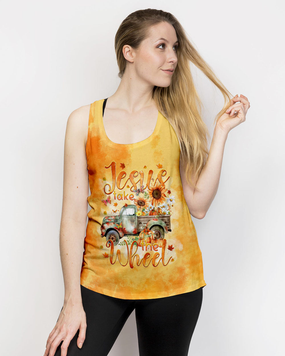 Jesus Take The Wheel Autumn Women's All Over Print Shirt - Tytm0808241