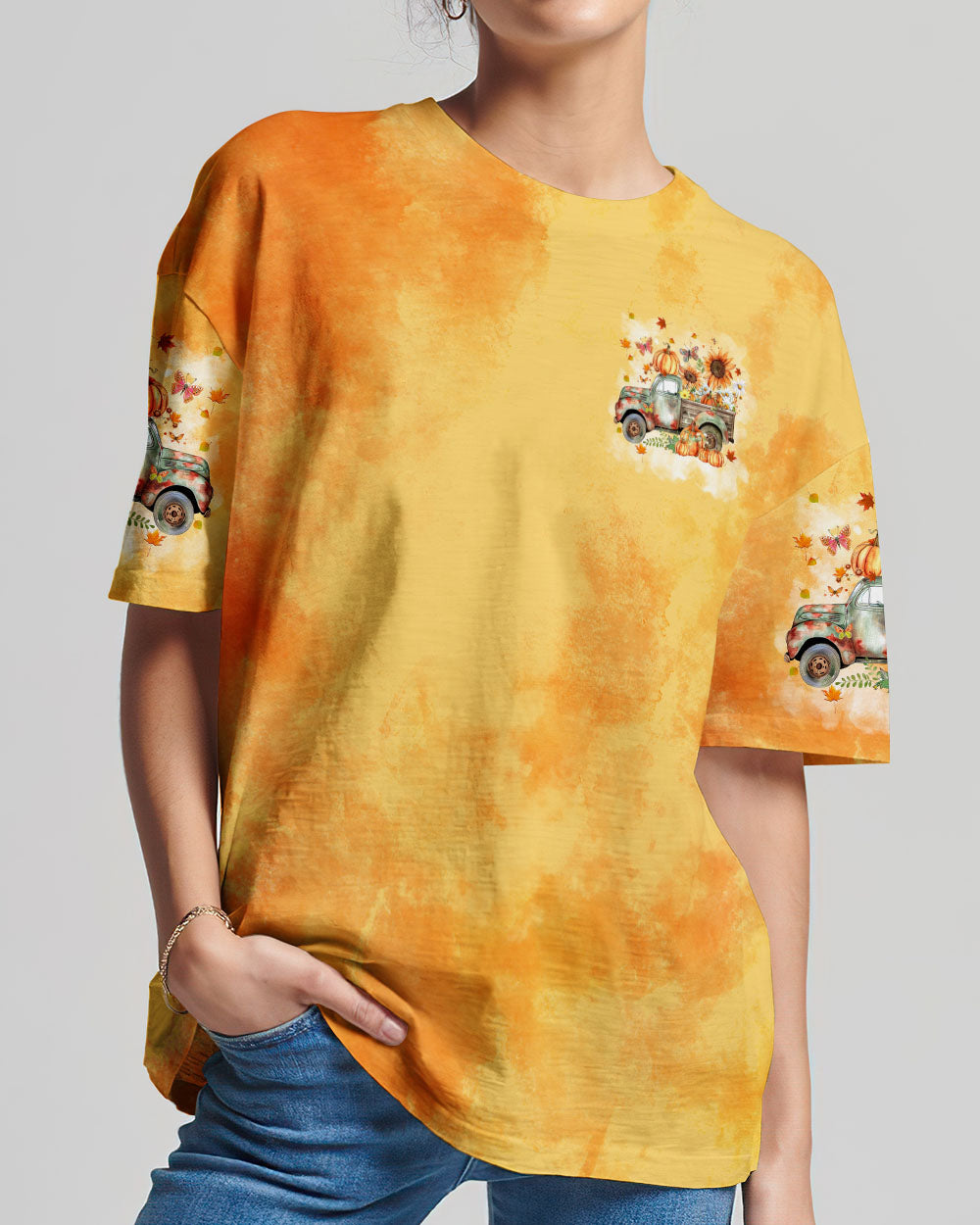 Jesus Take The Wheel Autumn Women's All Over Print Shirt - Tytm0808241
