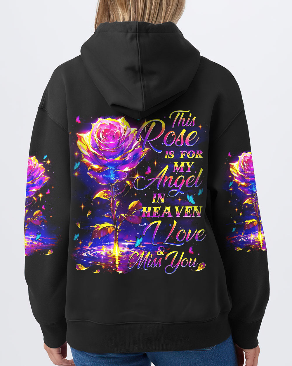 This Rose Is For My Angel In Heaven Women's All Over Print Shirt - Tytm0808244