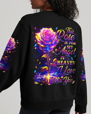 This Rose Is For My Angel In Heaven Women's All Over Print Shirt - Tytm0808244