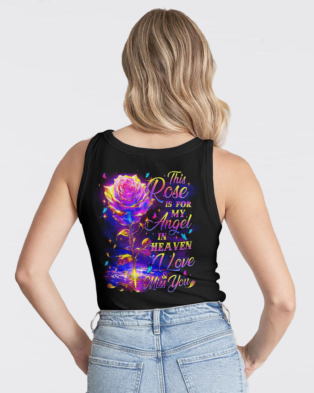 This Rose Is For My Angel In Heaven Women's All Over Print Shirt - Tytm0808244