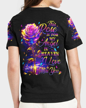 This Rose Is For My Angel In Heaven Women's All Over Print Shirt - Tytm0808244