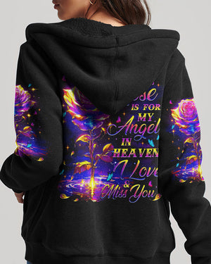 This Rose Is For My Angel In Heaven Women's All Over Print Shirt - Tytm0808244