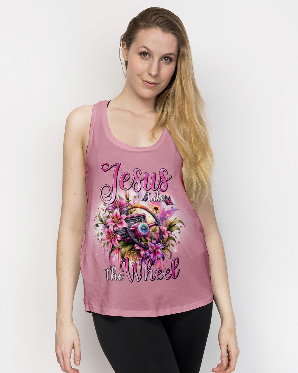 Jesus Take The Wheel Women's All Over Print Shirt - Tytm0905244