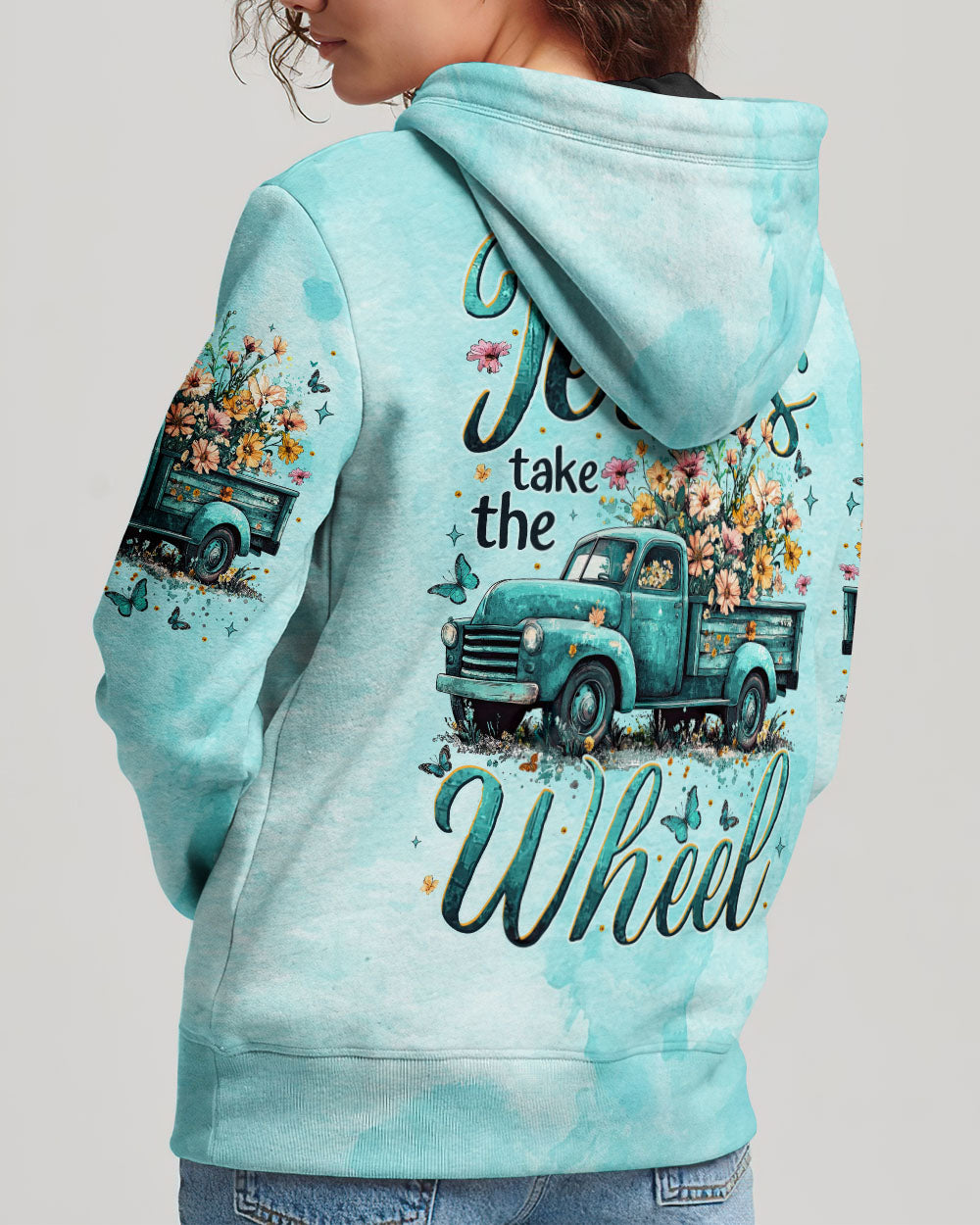 Jesus Take The Wheel Women's All Over Print Shirt - Tytm1004254
