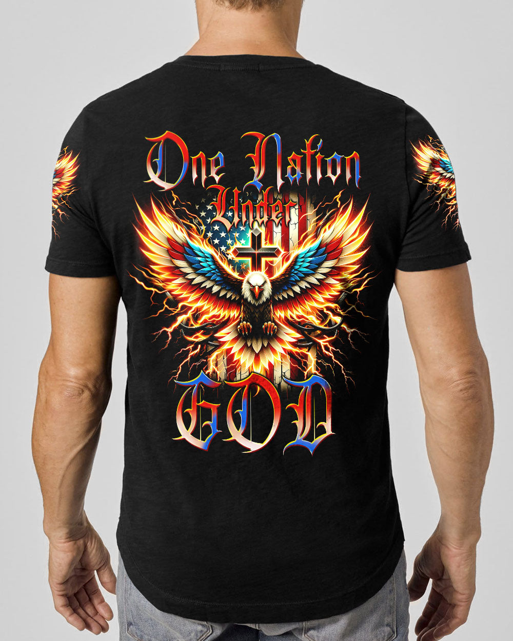 One Nation Under God Men's All Over Print Shirt - Tytm1106241