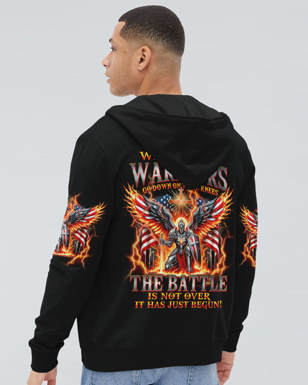 When God's Warriors Go Down On Their Knees Men's All Over Print Shirt - Tytm1206242