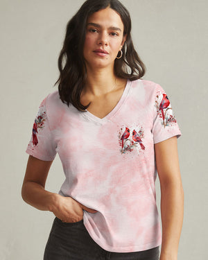 I Believe There Are Angels Among Us Red Cardinal Women's All Over Print Shirt - Tytm1210242