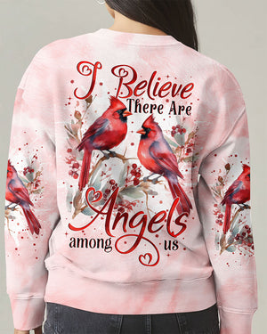I Believe There Are Angels Among Us Red Cardinal Women's All Over Print Shirt - Tytm1210242
