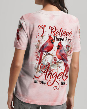 I Believe There Are Angels Among Us Red Cardinal Women's All Over Print Shirt - Tytm1210242