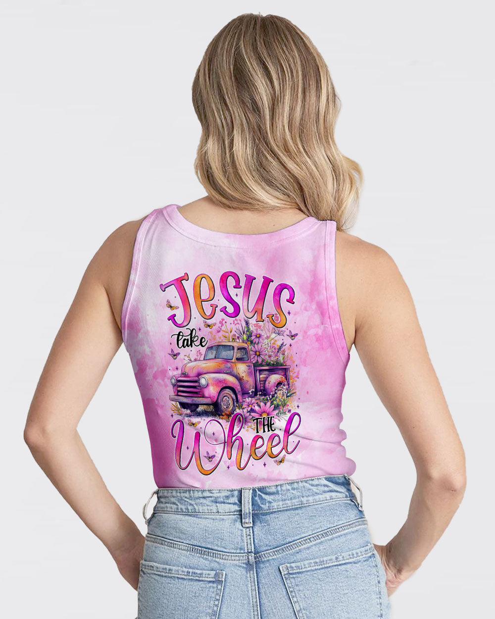 Jesus Take The Wheel Women's All Over Print Shirt - Tytm1403252