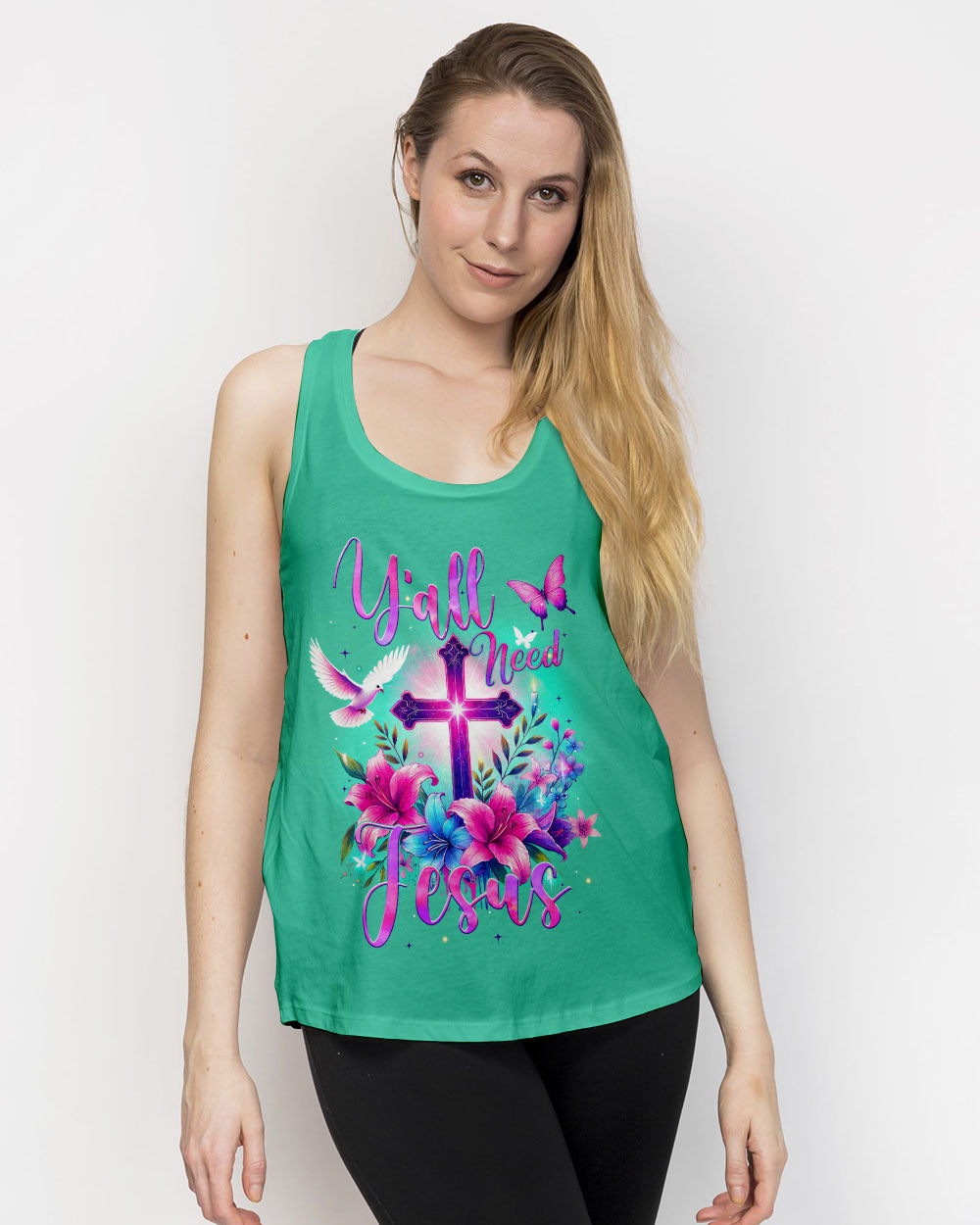 Y'all Need Jesus Women's All Over Print Shirt - Tytm1607241