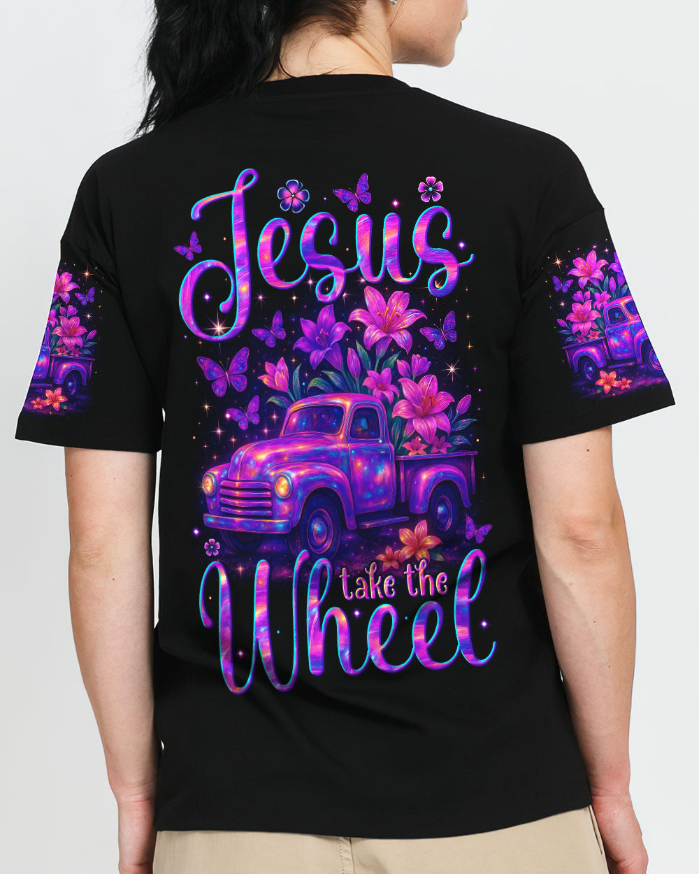 Jesus Take The Wheel Women's All Over Print Shirt - Tytm1704253