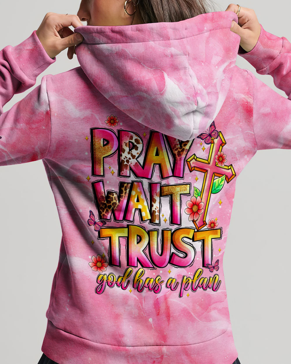 Pray Wait Trust God Has A Plan Women's All Over Print Shirt - Tytm1707242