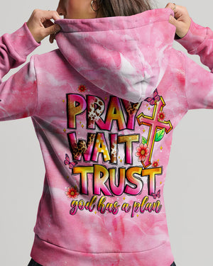 Pray Wait Trust God Has A Plan Women's All Over Print Shirt - Tytm1707242