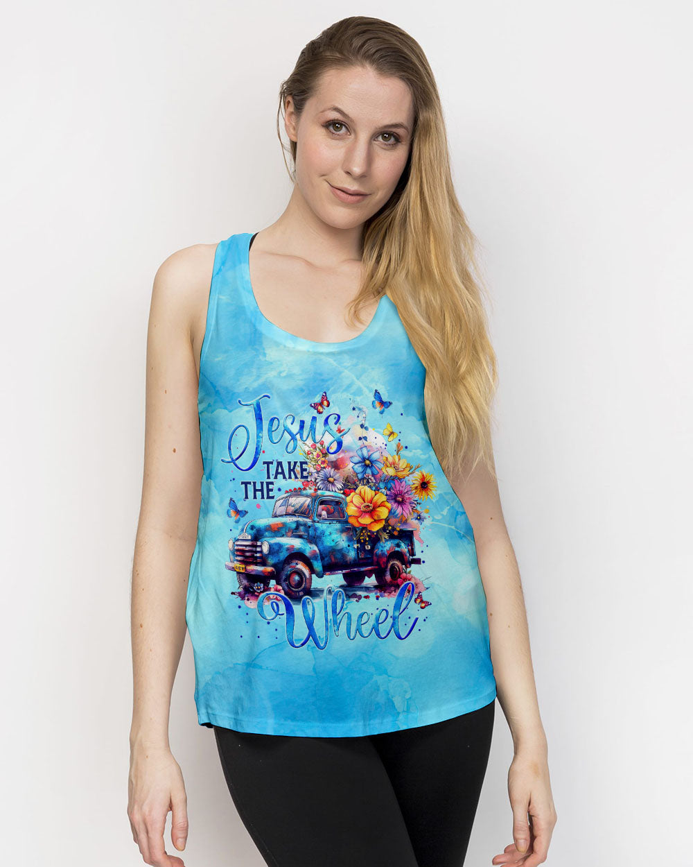 Jesus Take The Wheel Women's All Over Print Shirt - Tytm1707244
