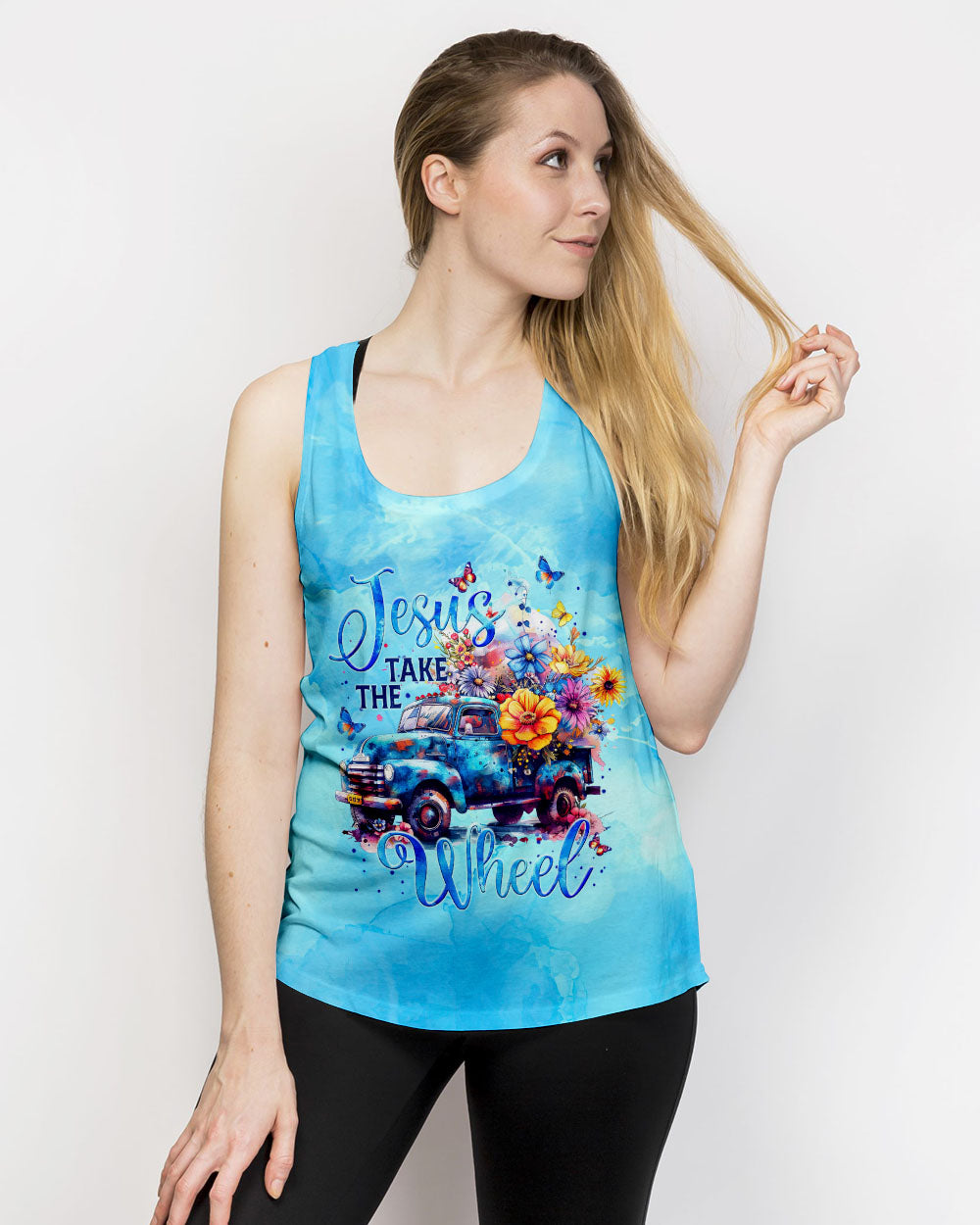 Jesus Take The Wheel Women's All Over Print Shirt - Tytm1707244