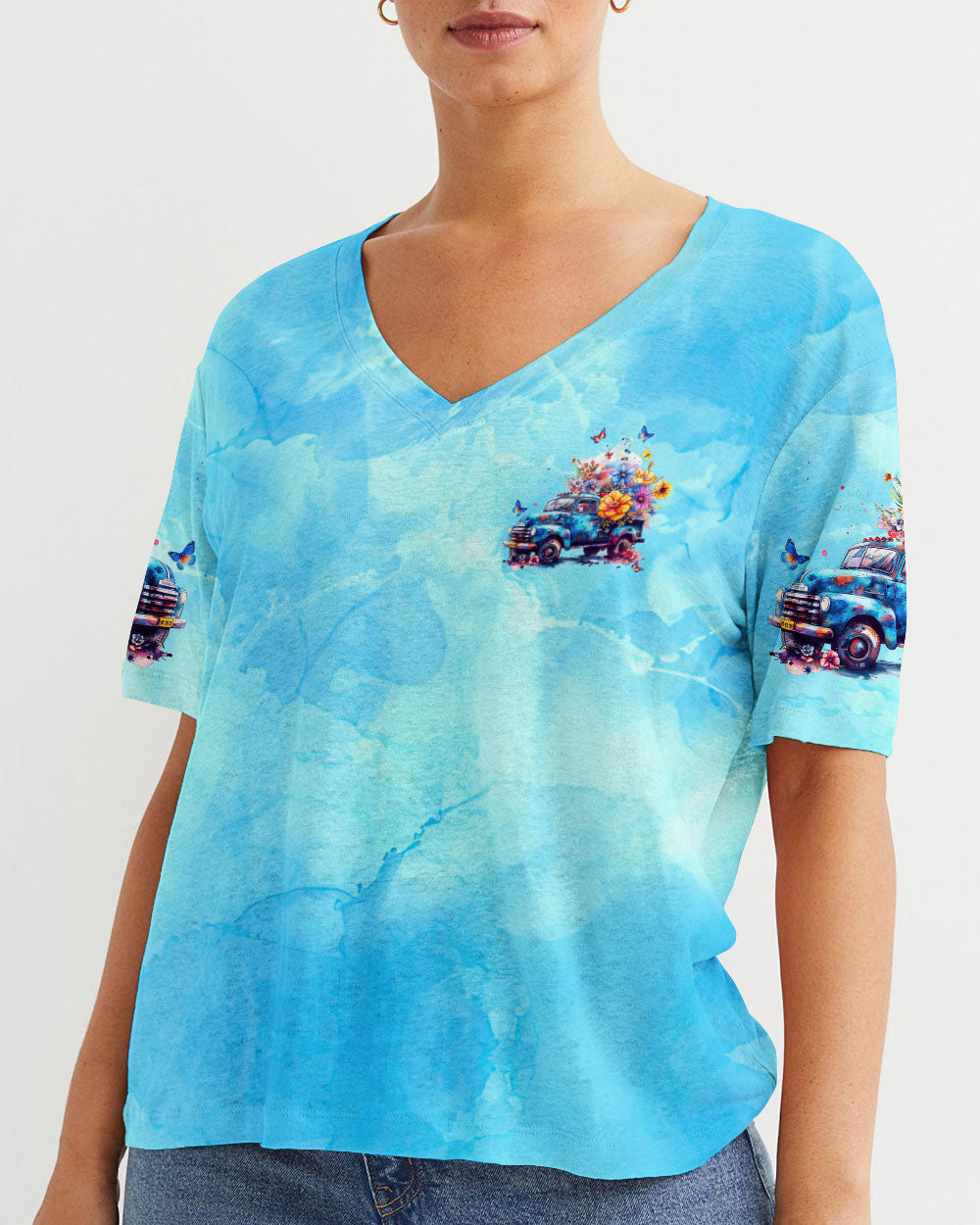 Jesus Take The Wheel Women's All Over Print Shirt - Tytm1707244