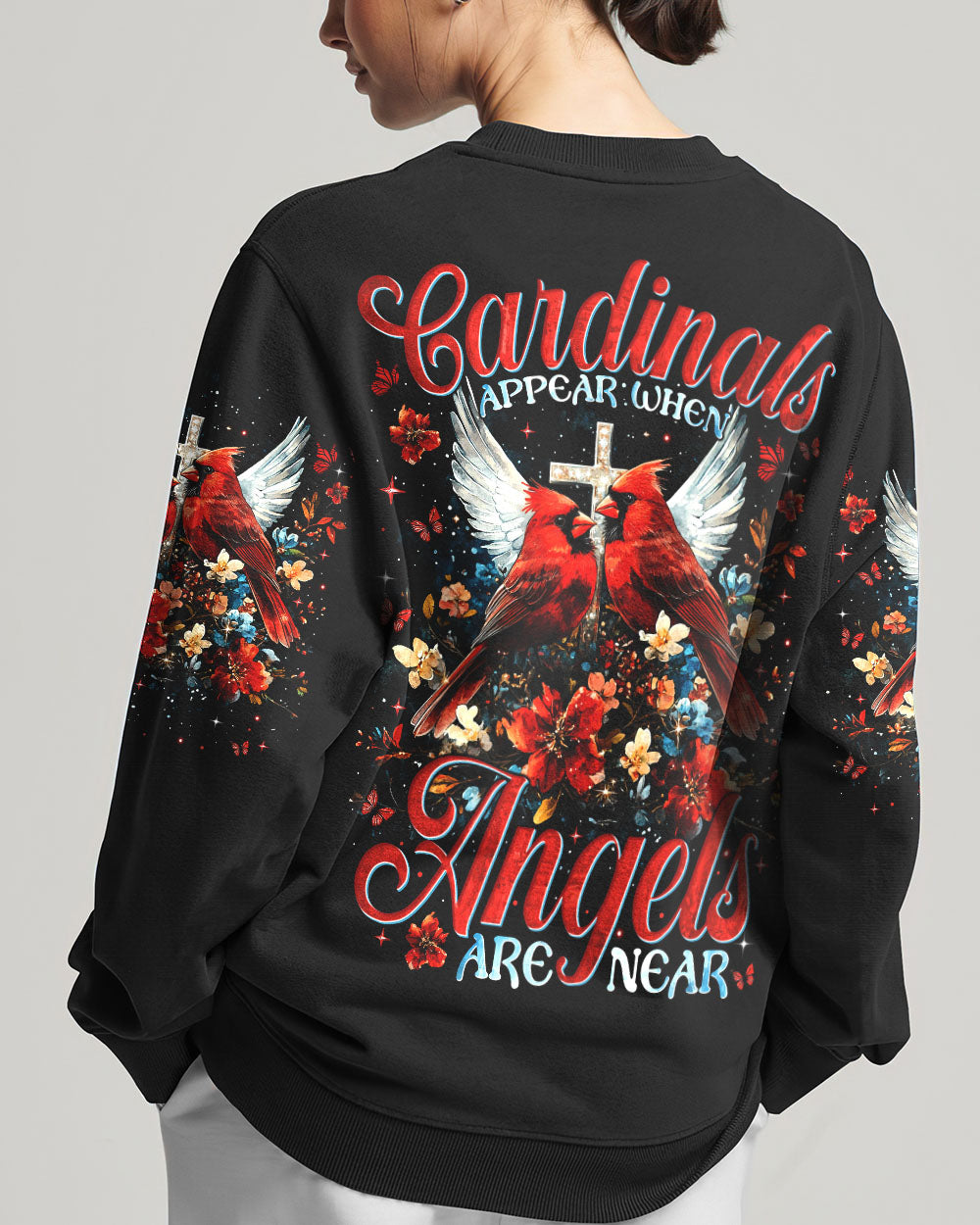 When Cardinals Appear Angels Are Near Women's All Over Print Shirt - Tytm1812241